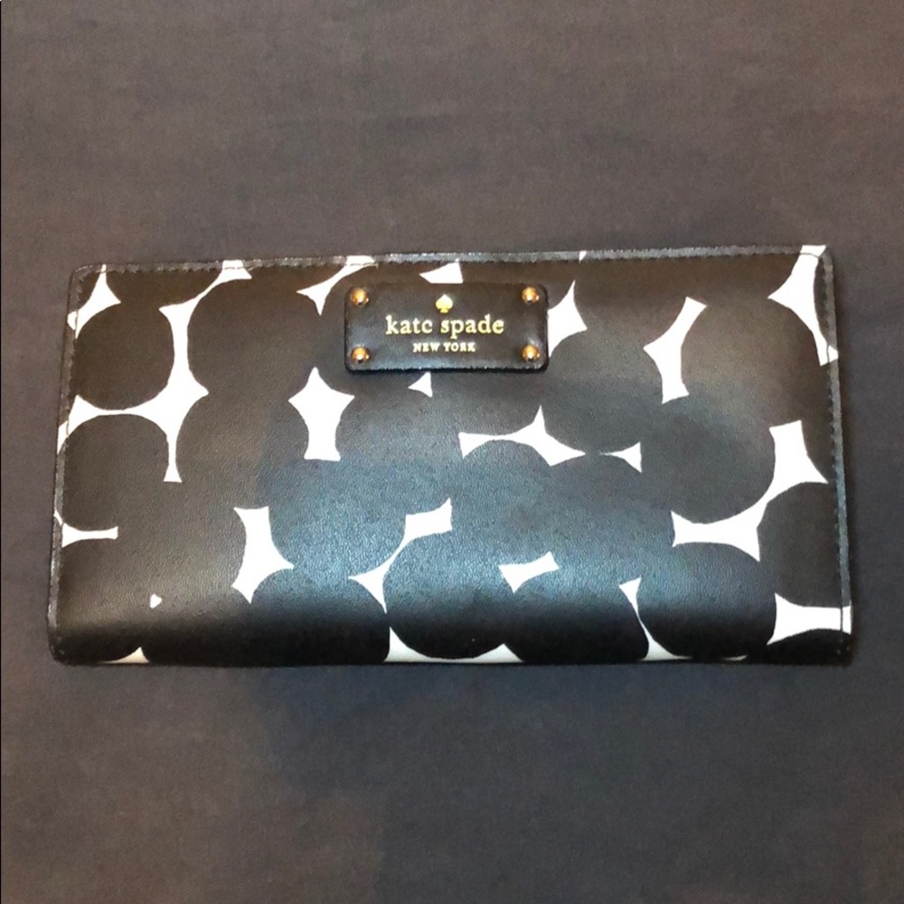 Kate Spade Black and Cream Dot Wallet